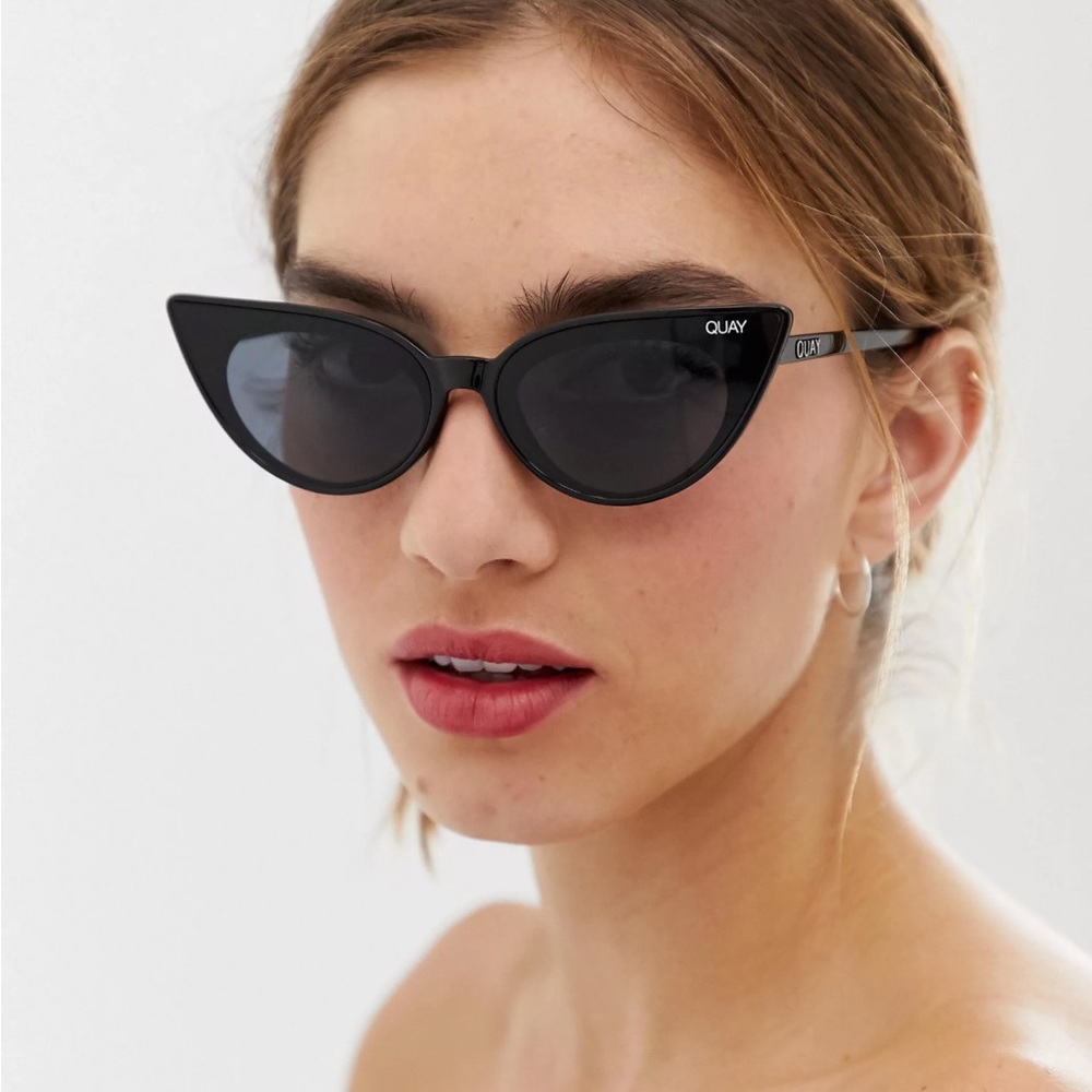 Quay Australia Black Retro Sunglasses
